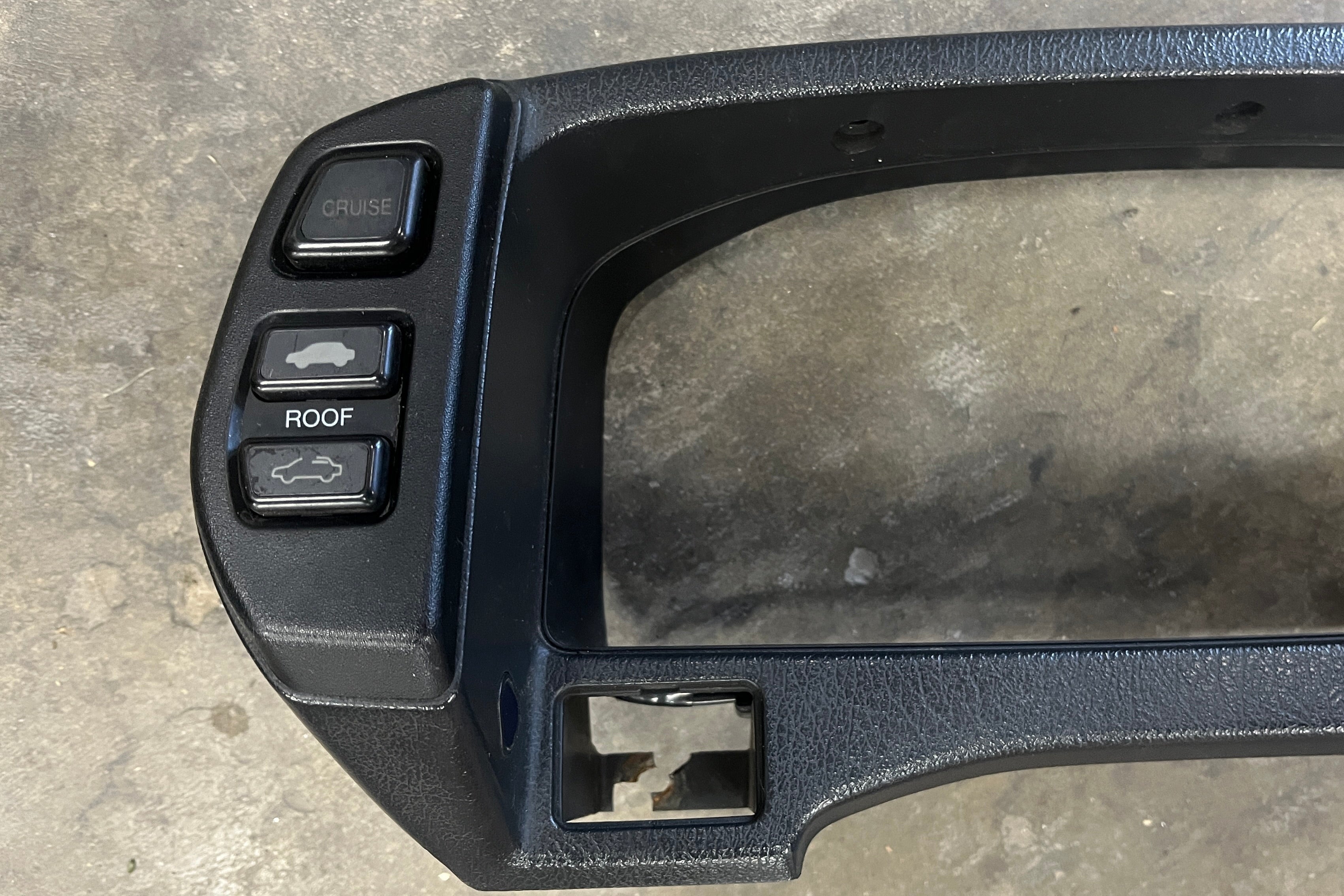 Honda Prelude Gauge Cluster Bezel / Dash Trim with Working Switches