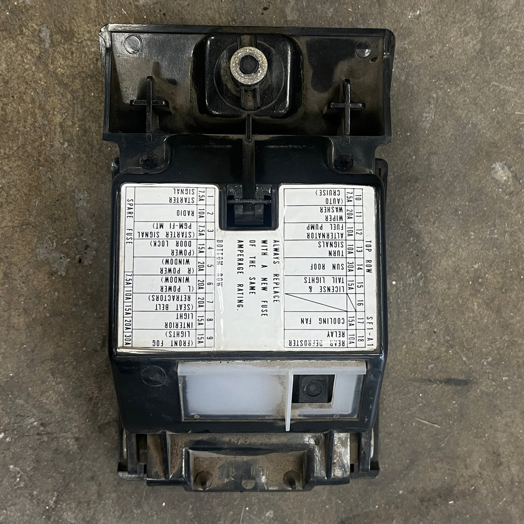 1988–1991 Honda Prelude Interior Fuse Box Cover / Fuse Panel Access Door